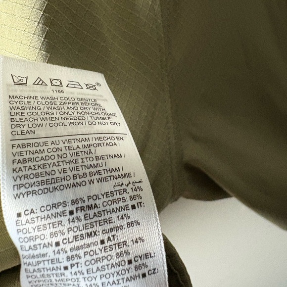 Athleta Boundless Crop Popover Olive Green Size XL - Picture 8 of 9